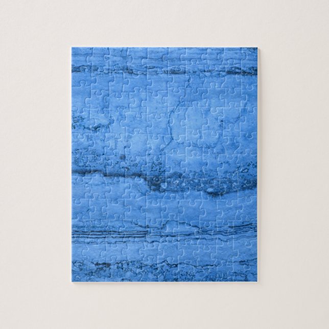 Elegant Blue Granite pattern blue marble  Jigsaw Puzzle (Vertical)