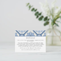 Elegant Blue Greek Tile Wedding