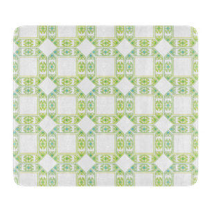 Elegant Blue Green Gem Look Glass Kitchen Cutting Board