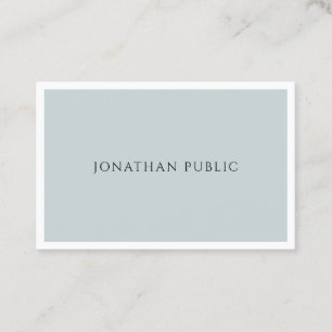 Elegant Blue Green Simple Template Professional Business Card