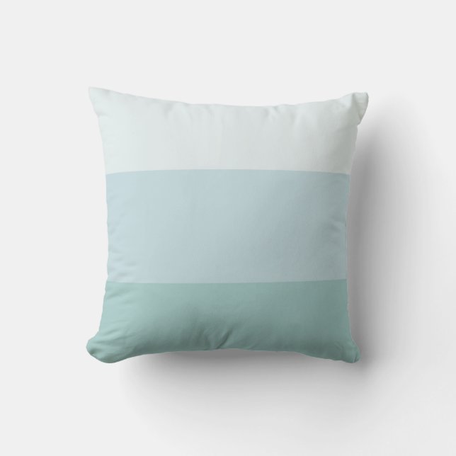 Elegant Blue Green Stripes Template Square Modern Cushion (Front)
