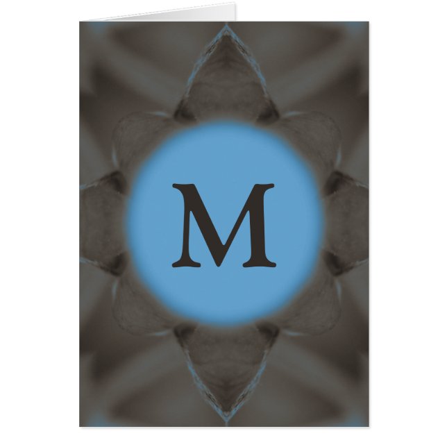 Elegant Blue Grey monogram (Front)