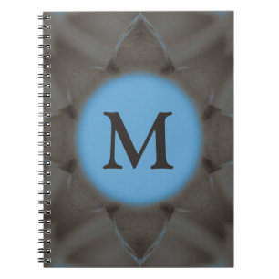 Elegant Blue Grey monogram Notebook