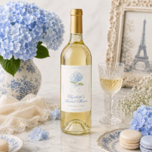 Elegant Blue Hydrangea Bridal Shower