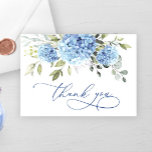 Elegant Blue Hydrangea Eucalyptus Flowers Simple  Thank You Card<br><div class="desc">Stylish editable easy to use template,  more items with the same design are available in the store. For further customisation,  please click the "Personalise this template",  then "Edit using Design Tool". If you need help or matching items,  please contact me.</div>
