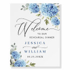 Elegant Blue Hydrangea Eucalyptus REHEARSAL DINNER