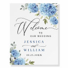 Elegant Blue Hydrangea Eucalyptus WEDDING Welcome