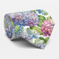 Elegant Blue Hydrangea Floral Pattern Wedding