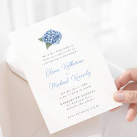 Elegant Blue Hydrangea Floral Wedding 