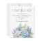 Elegant Blue Hydrangea White Florals Photo Wedding