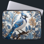 Elegant Blue Jay William Morris Inspired Laptop Sleeve<br><div class="desc">Elevate your laptop protection with this Elegant Blue Jay William Morris Inspired Laptop Sleeve. This sleeve features a captivating blue jay motif inspired by William Morris,  blending artistry with functionality to add timeless elegance to your tech accessories. Safeguard your laptop with style using this exquisite sleeve.</div>