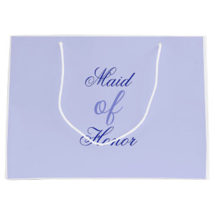 Elegant Blue Maid of Honour Large Gift Bag