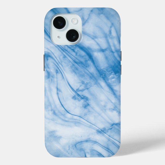 Elegant Blue Marble  Case-Mate iPhone Case (Back)