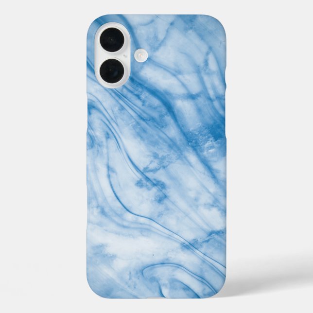 Elegant Blue Marble Case-Mate iPhone Case (Back)