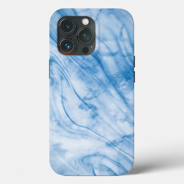 Elegant Blue Marble  Case-Mate iPhone Case (Back)