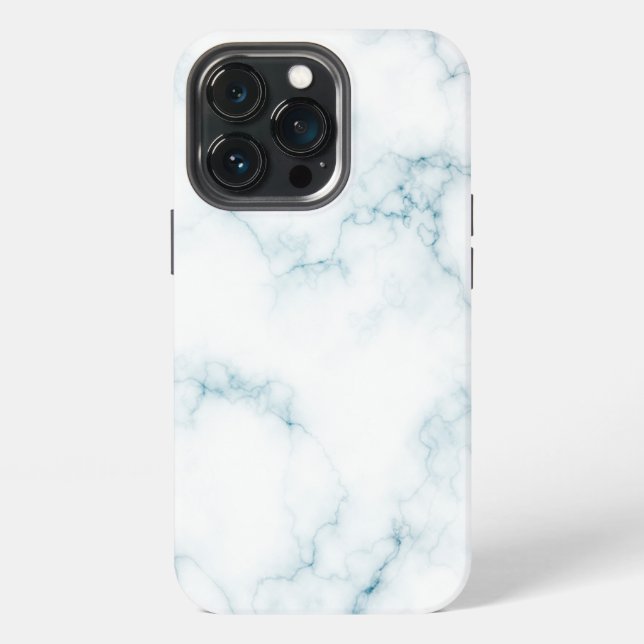 Elegant Blue Marble iPhone Case (Back)