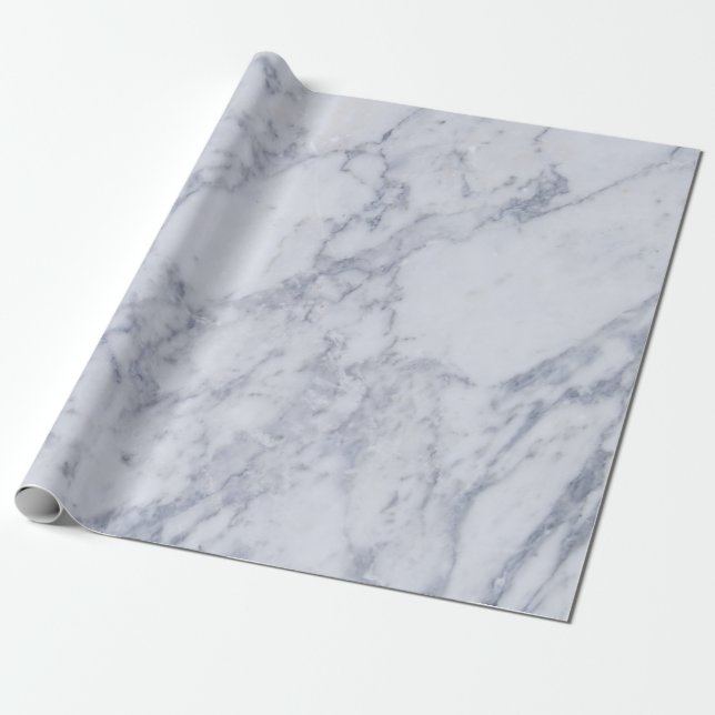 elegant blue marble stone wrapping paper (Unrolled)