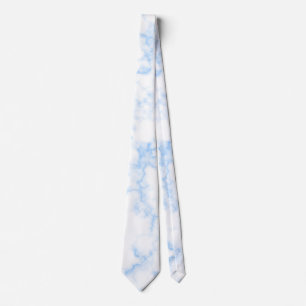 Elegant Blue Marble Tie