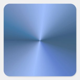 Elegant Blue Metallic Look Blank Trendy Template Square Sticker