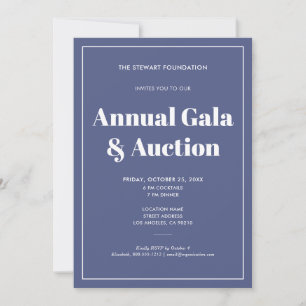 Elegant Blue Minimalist Business Corporate Event Invitation