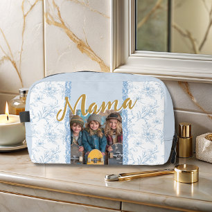 Elegant Blue Mothers Day Bible Verse Photo Dopp Kit