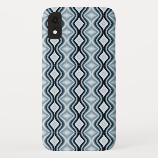 Elegant Blue Pattern Case-Mate iPhone Case (Back)