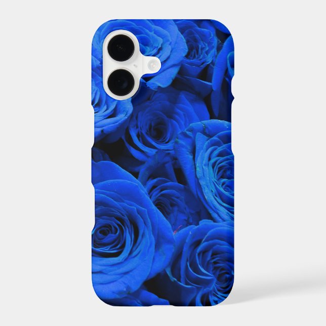 Elegant blue roses blue flowers blue floral (Back)