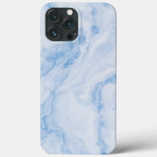 Elegant Blue Stone Marble Pattern iPhone 13 Pro Max Case