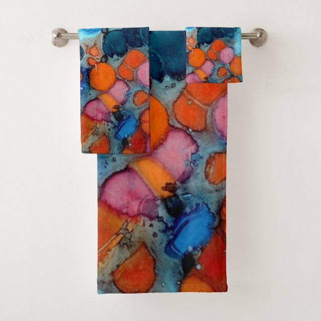 Elegant Blue towel Set (Insitu)