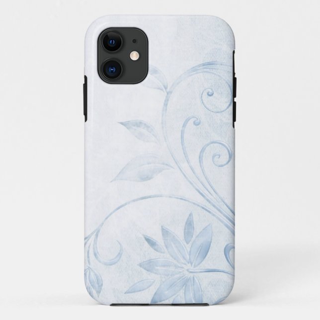 Elegant Blue Vintage Case-Mate iPhone Case (Back)