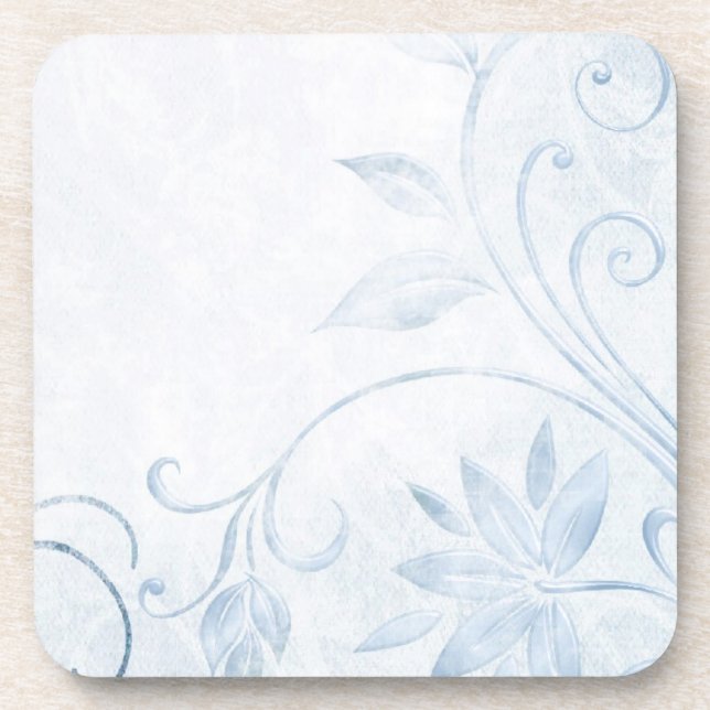 Elegant Blue Vintage Coaster (Front)