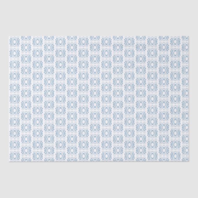 Elegant Blue White All Occasion Gift  Tissue Paper (Front)