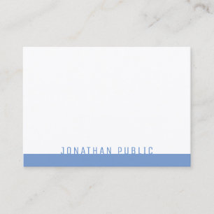 Elegant Blue White Modern Professional Template Business Card