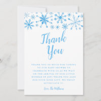 Elegant Blue Winter Wonderland Baby Shower