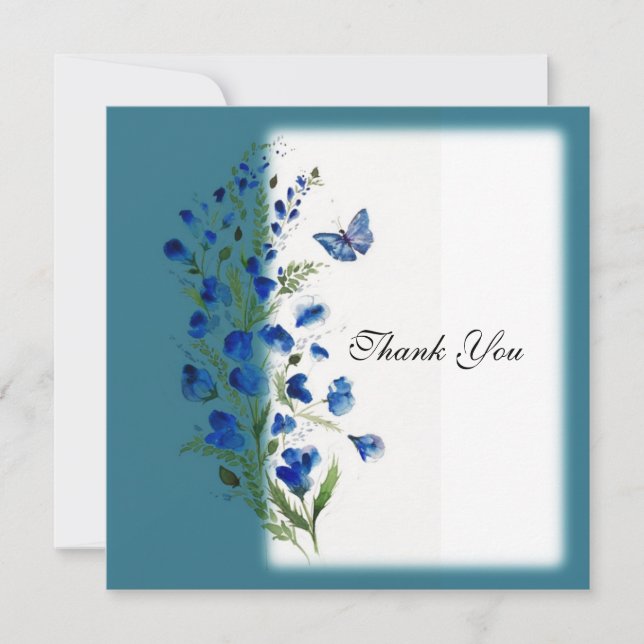 Elegant blue with flowers (Front)