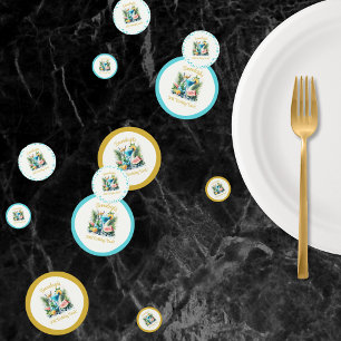 Elegant Blueberry Brunch 30th Birthday Celebration Confetti