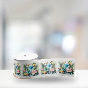 Elegant Blueberry Brunch 30th Birthday Celebration Satin Ribbon