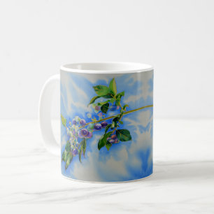 Elegant Blueberry watercolor painting Coffee Mug