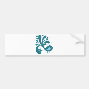 elegant bluebird bumper sticker