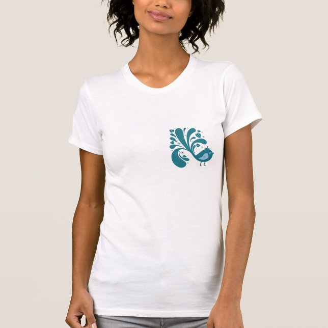 elegant bluebird T-Shirt (Front)