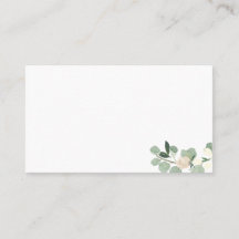 Elegant Blush Floral Flat Place Cards