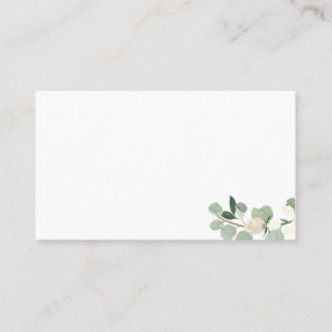 Elegant Blush Floral Flat Place Cards