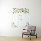 Elegant Blush Floral Script Engagement Party