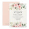 Elegant Blush Floral Wedding Invitation - Cream