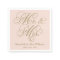 Elegant Blush Gold Mr and Mrs Script Monogram