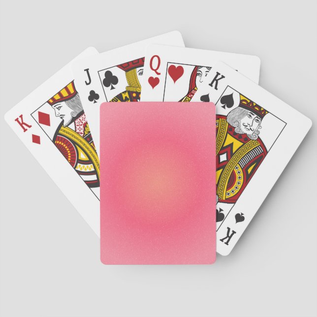 Elegant Blush Gradient Playing Cards (Back)