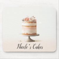 Elegant Blush Peach Floral Cake Kitchen Bakery