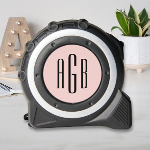 Elegant Blush Pink 3 Letter Monogram 1