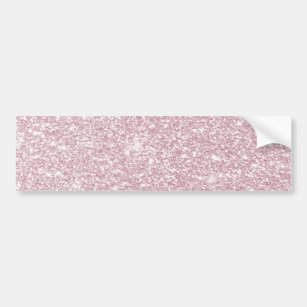 Elegant blush pink abstract trendy girly glitter bumper sticker