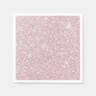 Elegant blush pink abstract trendy girly glitter napkin